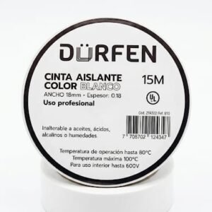 CINTA AISLANTE DURFEN 15M BLANCA